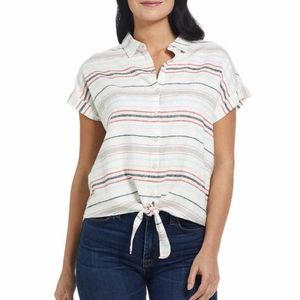 XXL, Weatherproof Vintage Ladies Tie Front Top